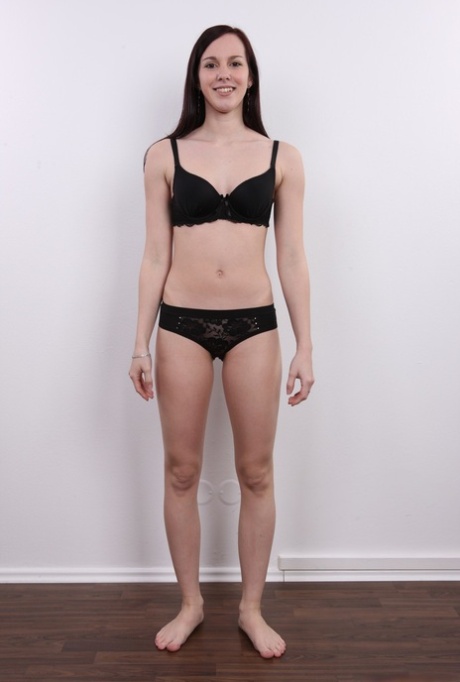 Girl next door type takes off all her clothes and boots for her first nudes 75488825