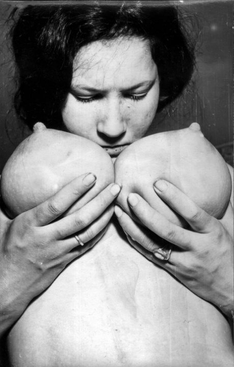 Busty model has her huge tits bound and milked in vintage BDSM session 26316498