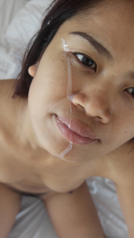 Horny Asian amateur On gets a messy POV hairy pussy fuck and cum facial 46194388