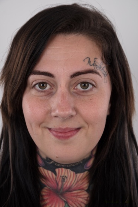 Tattooed amateur Nikola releases her overweight body from clothing 55146625