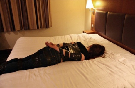 Natural redhead finds herself mummified and gagged by a redheaded dyke 60853432