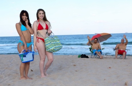 Latina teens Gina Valentina and Kobi Brian bang each others dads 28677457