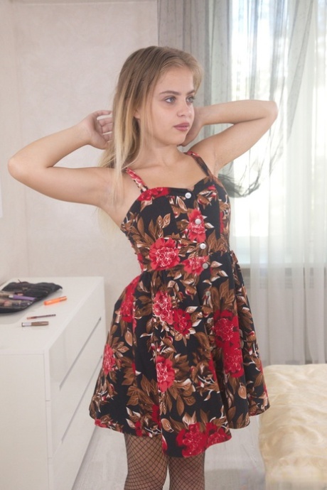 Tattooed 18-year-old Monica A gets banged by her boyfriend in a bedroom 24034870