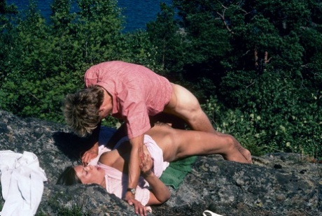 Caucasian girl Barbro has BBG sex along the shoreline after taking a dip 83006179