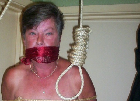 Compilation of mature ladies being restrained with rope at Halloween 46021997