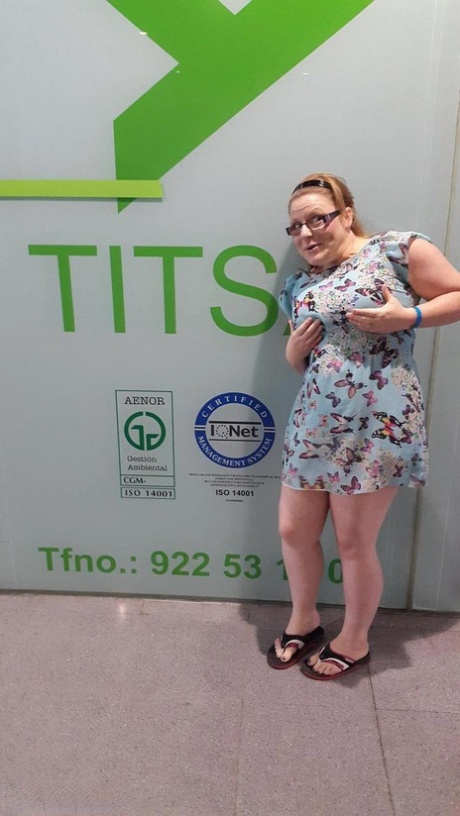 Amateur BBW takes a shower after flashing her shaved pussy in public 73351099