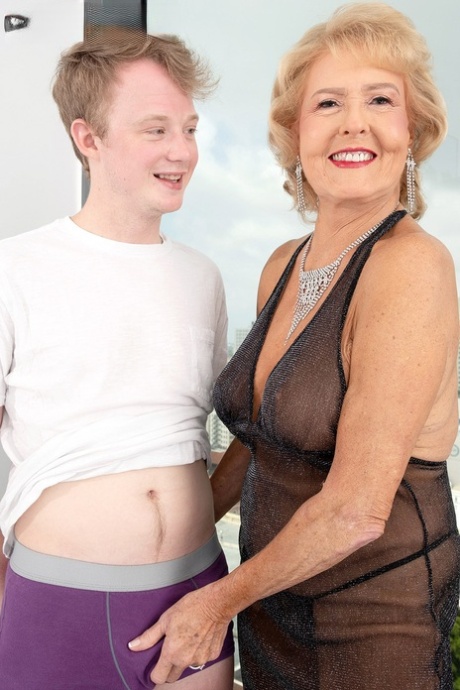Blonde granny Desiree Eden has sexual intercourse with a young lad 61442334