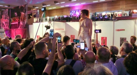 Caucasian girl is paraded in the nude while in public before giving oral sex 26222412