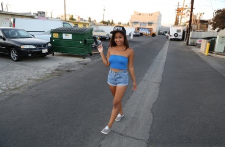 Asian teen Loni sports a pearl necklace after flashing in public and POV sex 62046952