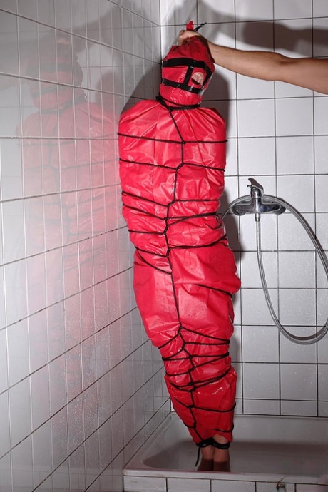 Miho Lechter wrapped in the bathroom for fetish shower humiliation 52756240