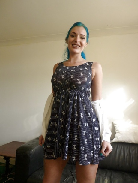 European amateur showing off tattooed body after undressing 81623662