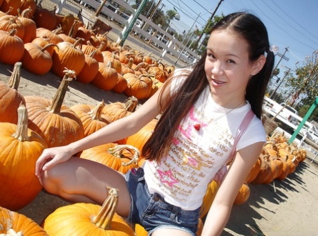 Teen babe with small tits Amai Liu masturbates her sweet cunt 33168748