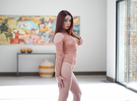 Lingerie doll Erin Grey sensual nudity and pussy fingering on cam 97129057