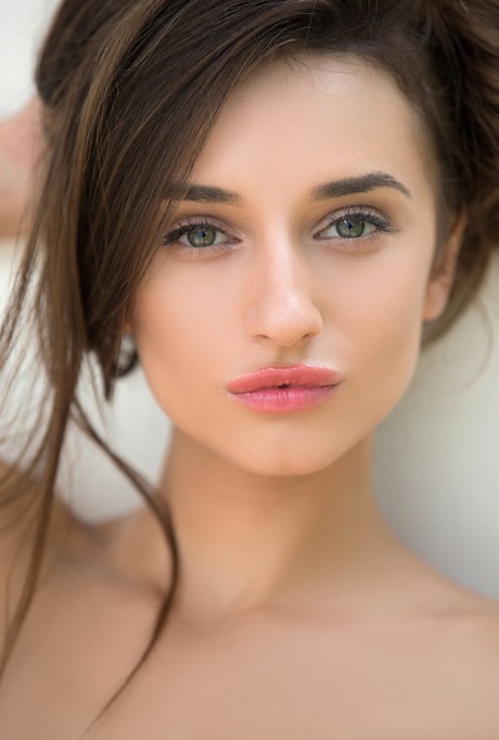 Solo girl Gloria Sol shows off her pleasing face while posing nude for Playboy 83476386