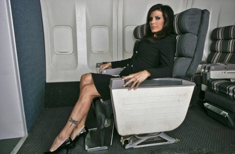 Ravishing fly attendant with big tits Shay Sights gets fucked by a pilot 79649519